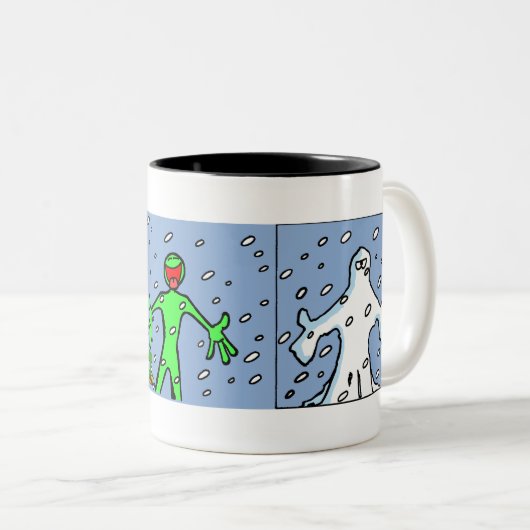 HURBI - Snowflake Mok (Voorkant rechts)