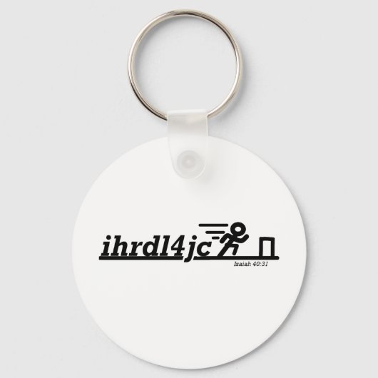 Hurdle for Jesus Sleutelhanger (Voorkant)