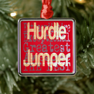 Hurdle Jumper Extraordinaire Metalen Ornament