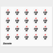 Hurdles Hurdling Hurdler Running Runner Athletles Ronde Sticker (Vel)