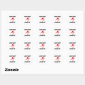 Hurdles Hurdling Hurdler Running Runner Athletles Ronde Sticker (Vel)