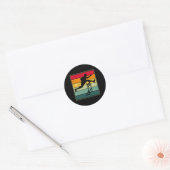 Hurdles Hurdling Running Runner Track en veld Ronde Sticker (Envelop)