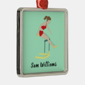 Hurdles Metalen Ornament (Rechts)