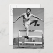 Hurdling Briefkaart (Voorkant / Achterkant)