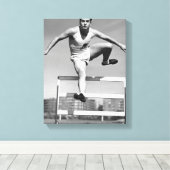 Hurdling Canvas Afdruk (Insitu (Houten vloer))
