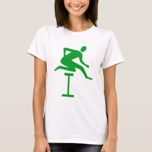 Hurdling - Groen gras T-shirt
