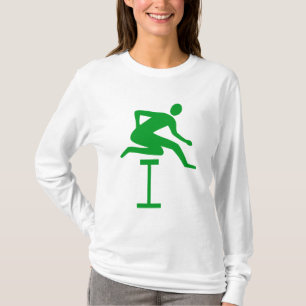 Hurdling - Groen gras T-shirt