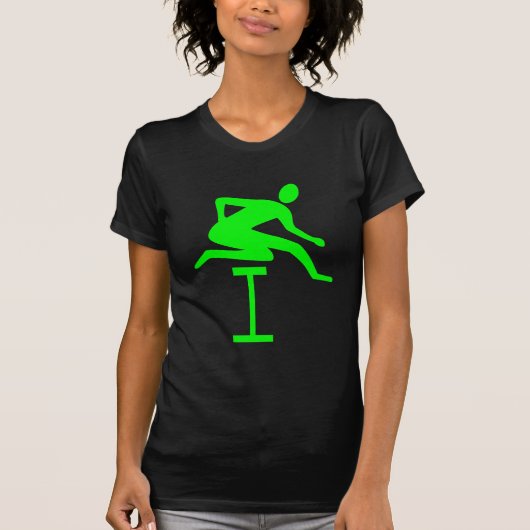 Hurdling - groen t-shirt (Voorkant)