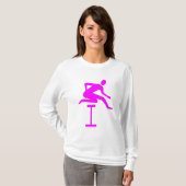 Hurdling - Magenta T-shirt (Voorkant volledig)