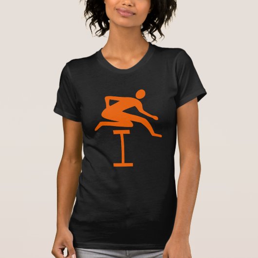 Hurdling - Sinaasappel T-shirt (Voorkant)