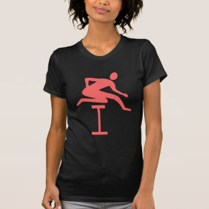 Hurdling - Tropisch roze T-shirt