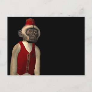 Hurdy Gurdy 3D Music Monkey 11 Briefkaart