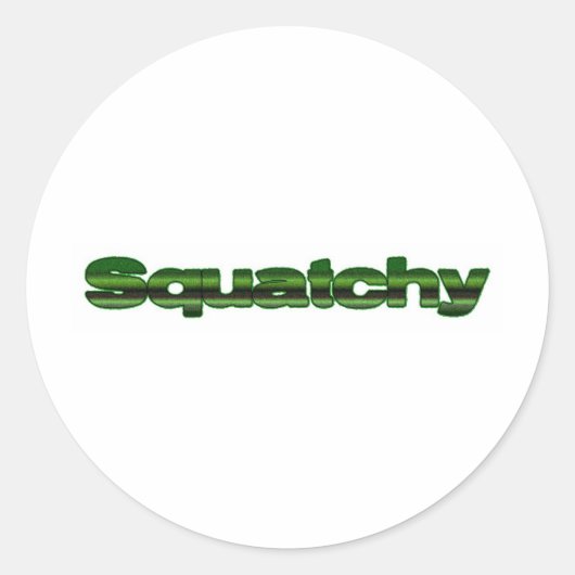 hurkend ronde sticker (Voorkant)