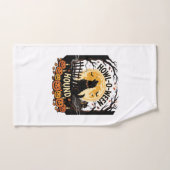 Hurlement de chien de la lune d'Halloween (2) (Serviette à main)