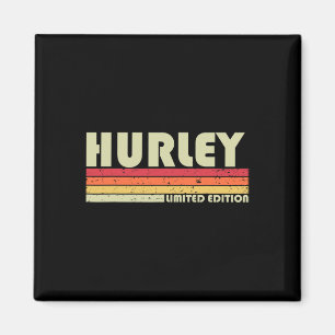 Hurley achternaam Fun Retro Vintage jaren 80 jaren Magneet