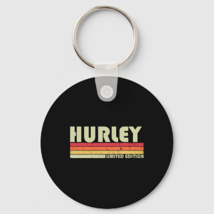 Hurley achternaam Fun Retro Vintage jaren 80 jaren Sleutelhanger