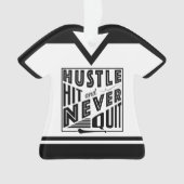 Hurling Camogie, met naam & nummer Ornament (voorkant)