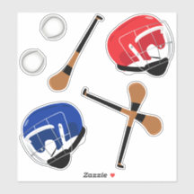Hurling Gaelic Sports Sticks Ballen en Helmen