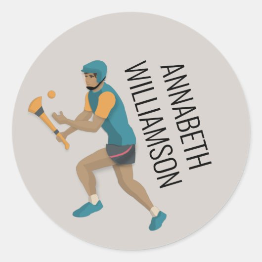 Hurling Ronde Sticker (Voorkant)