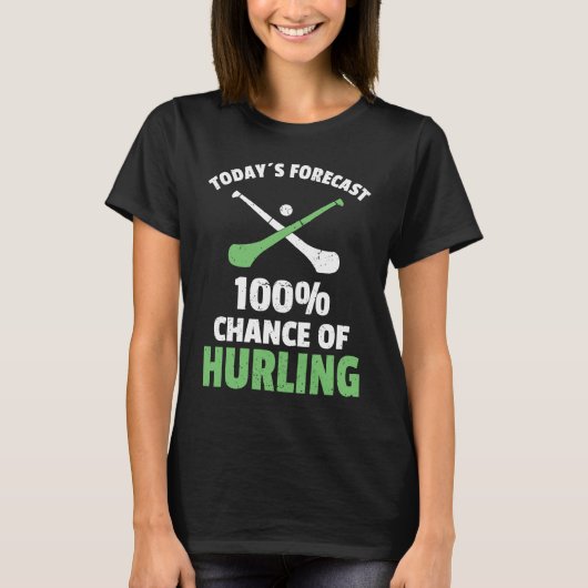 Hurling Saying Hurling Sticks T-shirt (Voorkant)