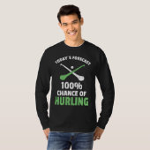 Hurling Saying Hurling Sticks T-shirt (Voorkant volledig)