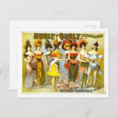  Hurly-Burly Vaudeville advertentie Briefkaart (Voorkant / Achterkant)