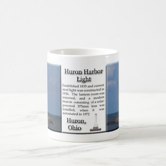 Huron Harbour Light mug (Centre)