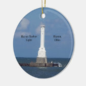 Huron Harbour Light ornament (Links)