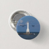 Huron Harbour Light-toets Ronde Button 3,2 Cm (Voorkant /achterkant)