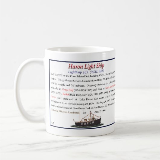 Huron Lightship mug d'hiver (Gauche)
