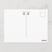 Hurra Zwillinge, Glückwunsch Geburt, mit Namen,   Briefkaart (Achterkant)