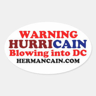 Hurricain Oval Ovale Sticker