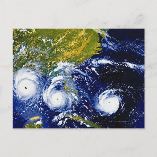 Hurricane Andrew Briefkaart (Voorkant)