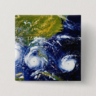 Hurricane Andrew Vierkante Button 5,1 Cm