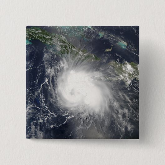 Hurricane Charley Vierkante Button 5,1 Cm (Voorkant)