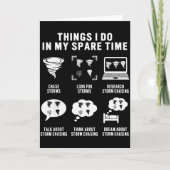 Hurricane Chasing Chaser Tornado Hunter Meteorolog Kaart (Voorkant)