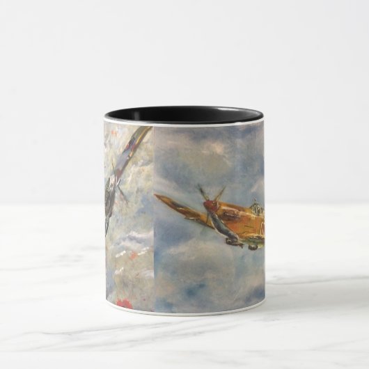 Hurricane de Hawker \Spitfire Mug (Centre)