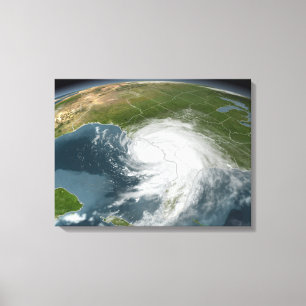 Hurricane Dennis Canvas Afdruk