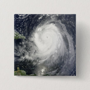 Hurricane Earl Vierkante Button 5,1 Cm