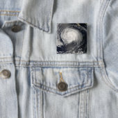 Hurricane Fausto Vierkante Button 5,1 Cm (In situ)