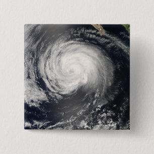 Hurricane Fausto Vierkante Button 5,1 Cm
