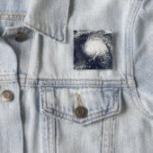 Hurricane Gordon Vierkante Button 5,1 Cm (In situ)