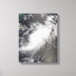 Hurricane Gustav over Hispaniola Canvas Afdruk