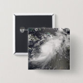 Hurricane Gustav over Hispaniola Vierkante Button 5,1 Cm (Voorkant /achterkant)
