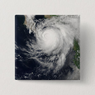 Hurricane Ignacio Vierkante Button 5,1 Cm