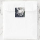 Hurricane Ignacio Vierkante Sticker (Tas)