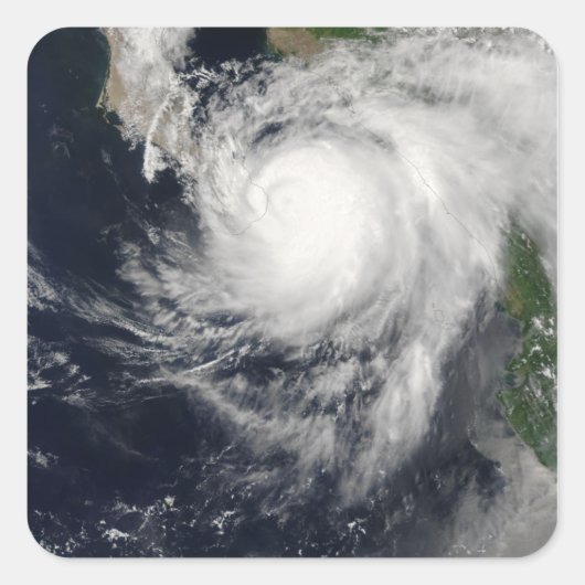 Hurricane Ignacio Vierkante Sticker (Voorkant)