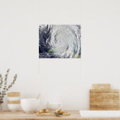 Hurricane Irma Afbeelding van Cudjoe Key, Florida Poster (Keuken)