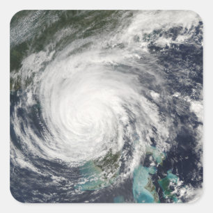 Hurricane Jeanne Vierkante Sticker