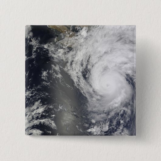 Hurricane Jimena over Baja California Vierkante Button 5,1 Cm (Voorkant)